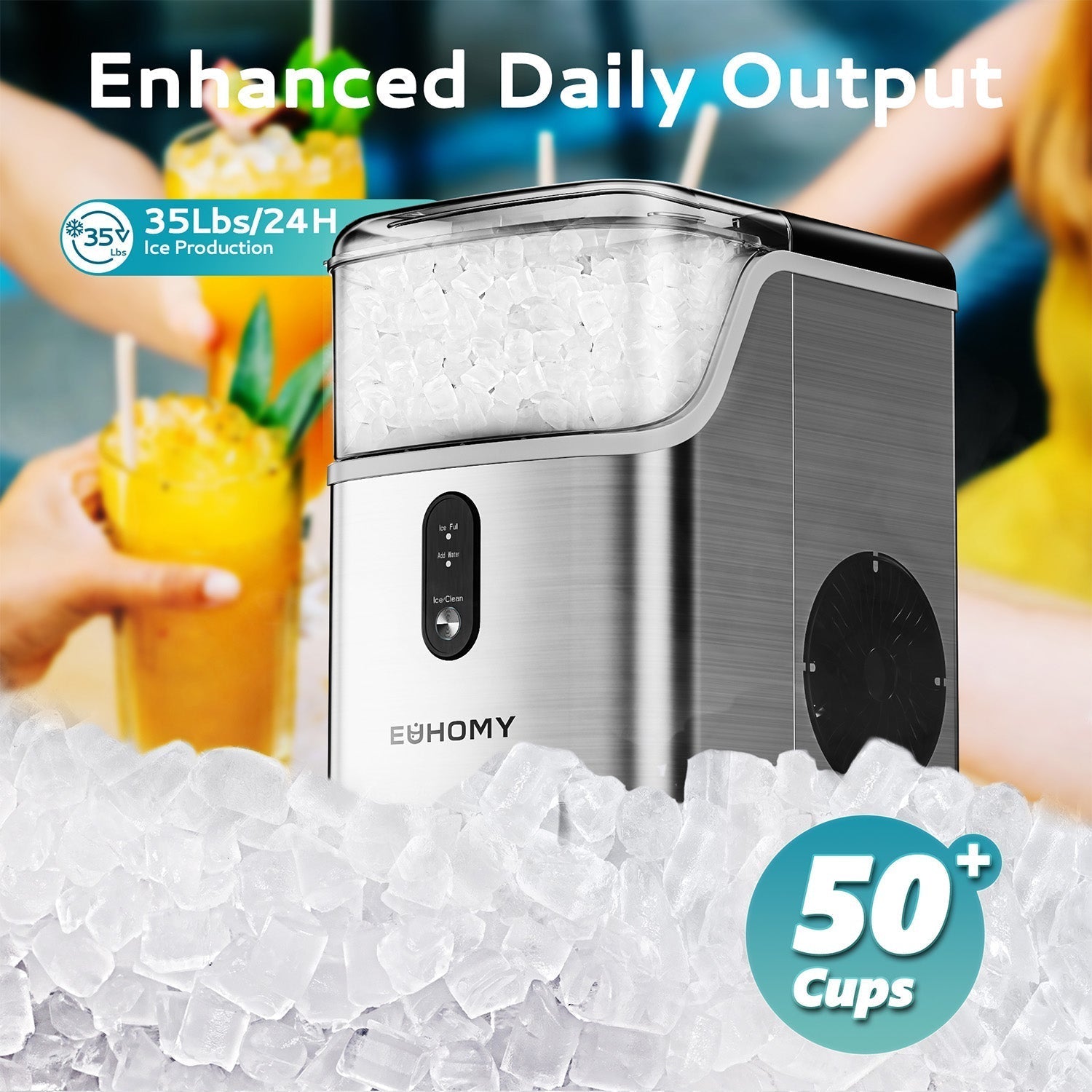 Nugget Ice Maker Pearl L1 by Mecila
