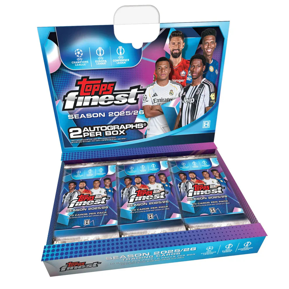 2025/26 Topps UEFA Club Competitions Finest Soccer Hobby Box