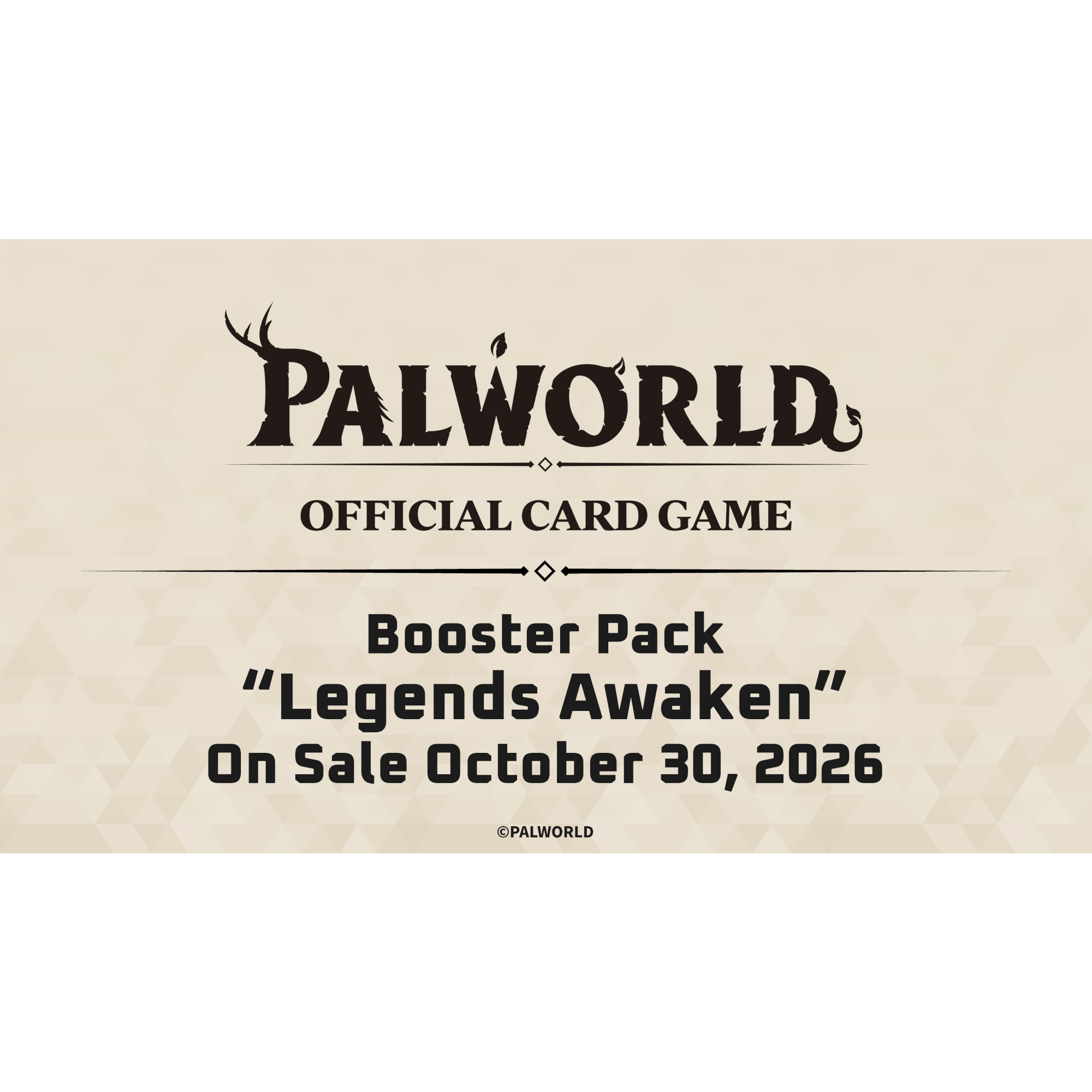 Palworld Official Card Game - Legends Awaken - Display Case (12x Booster Boxes)