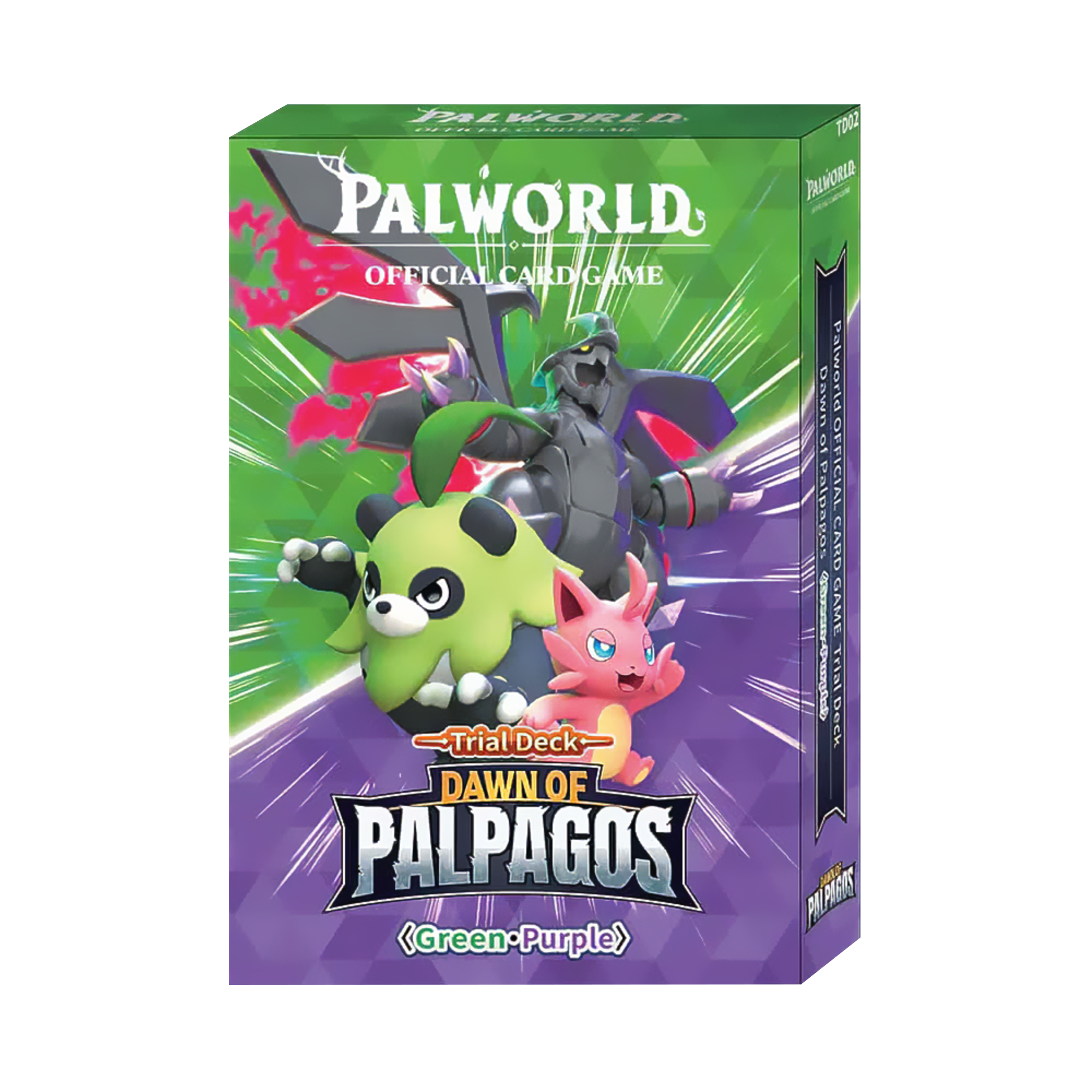 Palworld Official Card Game - Dawn of Palpagos - Green-Purple Trial Deck